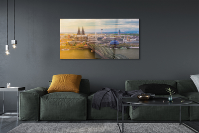 Acrylglasbilder Deutschland panorama flussbrücken