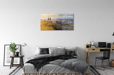 Acrylglasbilder Deutschland panorama flussbrücken