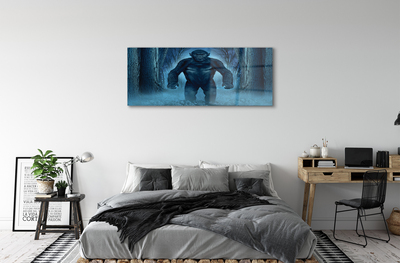 Acrylglasbilder Gorilla waldbäume