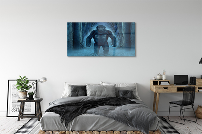 Acrylglasbilder Gorilla waldbäume