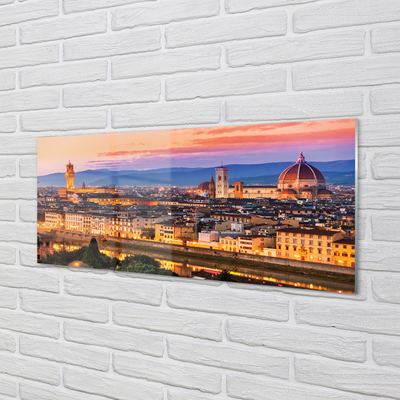 Acrylglasbilder Italien panorama nacht dom