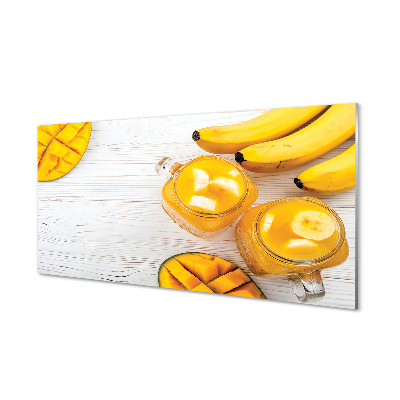 Acrylglasbilder Smoothie mango banana