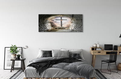 Acrylglasbilder Kellerlicht kreuz jesus
