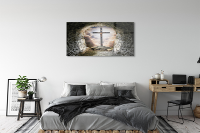 Acrylglasbilder Kellerlicht kreuz jesus