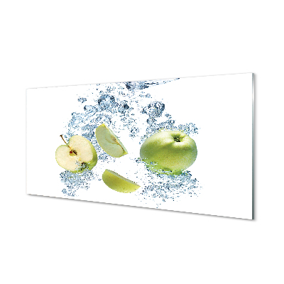 Acrylglasbilder Apfel wasser in scheiben geschnitten