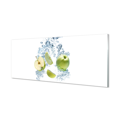Acrylglasbilder Apfel wasser in scheiben geschnitten