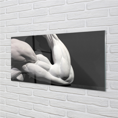 Acrylglasbilder Schwarz-weiß-muskel