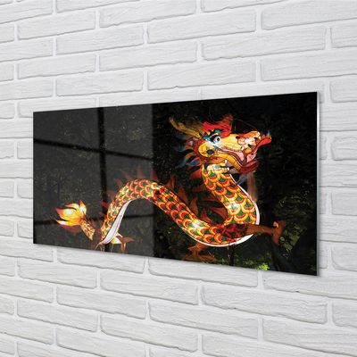 Acrylglasbilder Japanische drachen beleuchtet