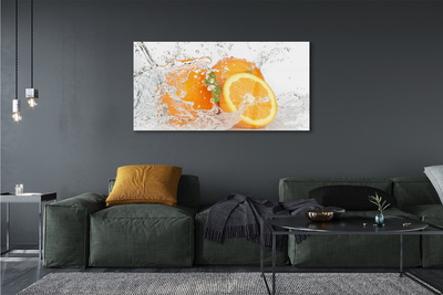 Acrylglasbilder Orangen in wasser