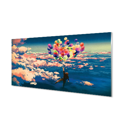 Acrylglasbilder Wolken himmel luftballons