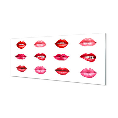 Acrylglasbilder Rote und rosa lippen
