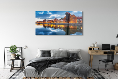 Acrylglasbilder Gebäude fluss danzig