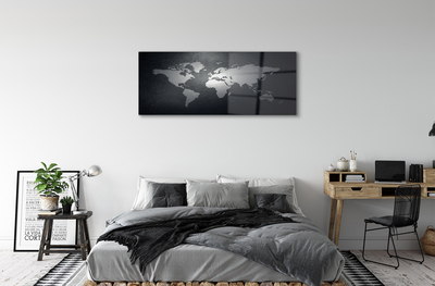 Acrylglasbilder Schwarzer hintergrund weiße karte