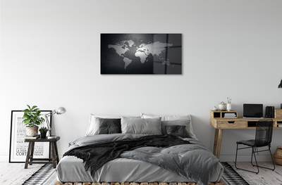 Acrylglasbilder Schwarzer hintergrund weiße karte