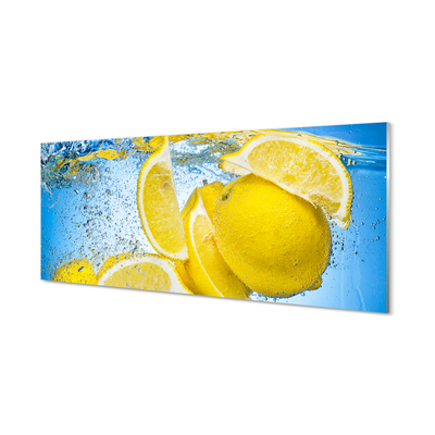 Acrylglasbilder Zitrone im wasser