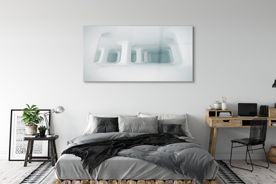 Acrylglasbilder Weiß 3d-unterstützung