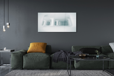 Acrylglasbilder Weiß 3d-unterstützung