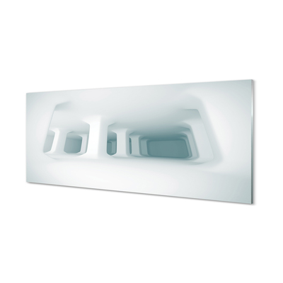 Acrylglasbilder Weiß 3d-unterstützung