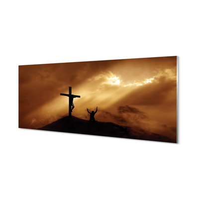 Acrylglasbilder Jesus-kreuz-licht
