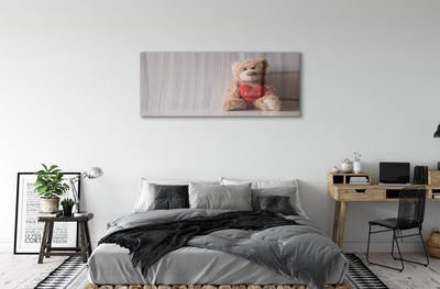 Acrylglasbilder Herz-teddybär