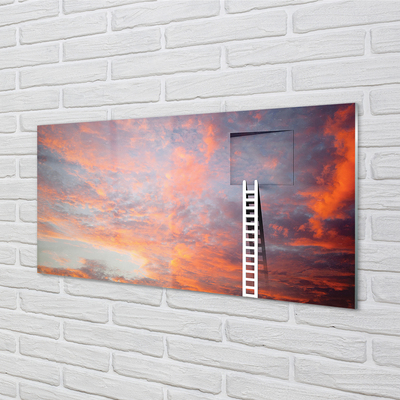 Acrylglasbilder Sunset himmel ladder