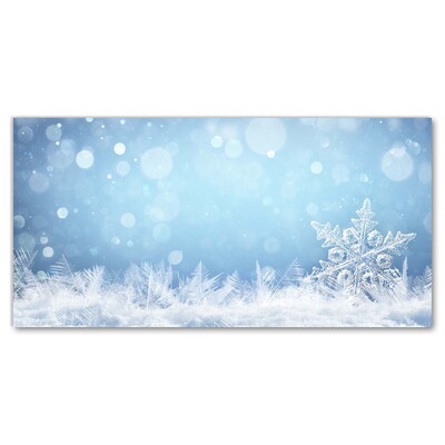 Glasbild aus Plexiglas® Schneeflocken Winter-Schnee