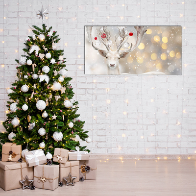 Acrylglasbilder Weiß Ren-Weihnachtskugeln