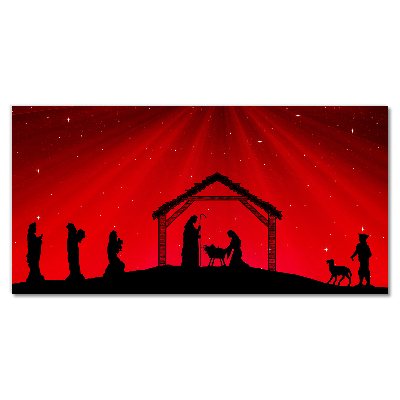 Glasbild aus Plexiglas® Stern-Weihnachtsferien