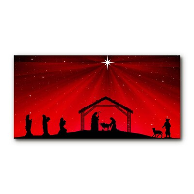 Glasbild aus Plexiglas® Stern-Weihnachtsferien