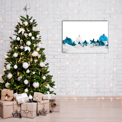 Acrylglasbilder Schneekugeln Weihnachtsschmuck