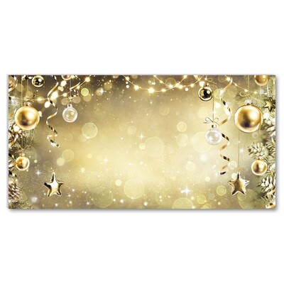 Acrylglasbilder Gold Weihnachtsschmuck