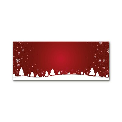 Glasbild aus Plexiglas® Weihnachtsbaum Weihnachten Schneeflocken