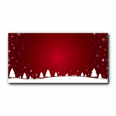 Glasbild aus Plexiglas® Weihnachtsbaum Weihnachten Schneeflocken