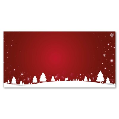 Glasbild aus Plexiglas® Weihnachtsbaum Weihnachten Schneeflocken