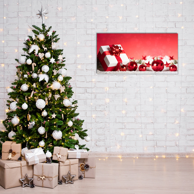 Glasbild aus Plexiglas® Weihnachtsgeschenk Weihnachtsschnee