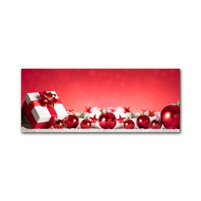 Glasbild aus Plexiglas® Weihnachtsgeschenk Weihnachtsschnee