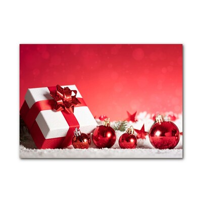 Glasbild aus Plexiglas® Weihnachtsgeschenk Weihnachtsschnee