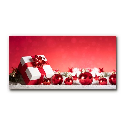 Glasbild aus Plexiglas® Weihnachtsgeschenk Weihnachtsschnee