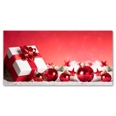 Glasbild aus Plexiglas® Weihnachtsgeschenk Weihnachtsschnee