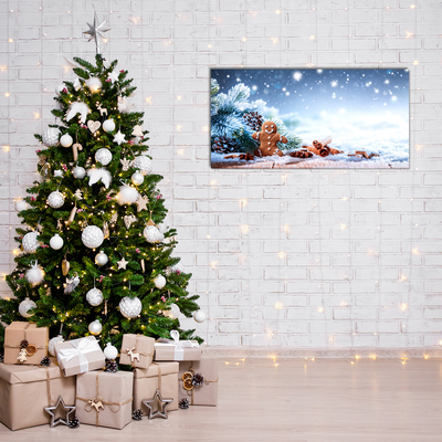 Acrylglasbilder Lebkuchen Weihnachtsferien Schnee