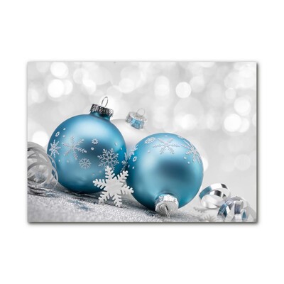 Glasbild aus Plexiglas® Flitter Winter-Feiertags-Dekorationen