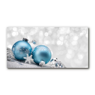 Glasbild aus Plexiglas® Flitter Winter-Feiertags-Dekorationen