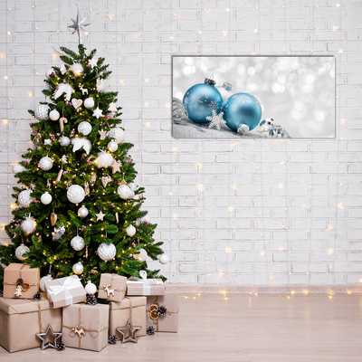 Glasbild aus Plexiglas® Flitter Winter-Feiertags-Dekorationen