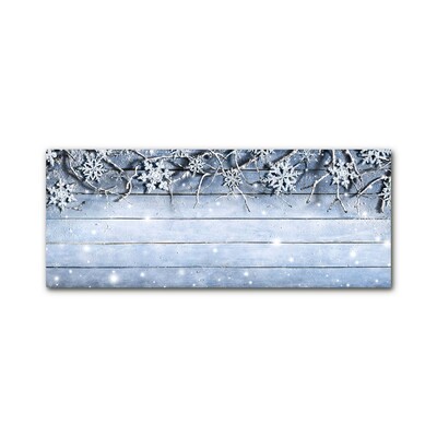 Glasbild aus Plexiglas® Heiliger Schneeflocken Winter Frost