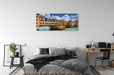 Leinwandbilder Gebäude Italien Fluss-Brücken