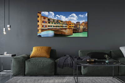 Leinwandbilder Gebäude Italien Fluss-Brücken