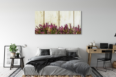 Leinwandbilder Platten lila Blüten