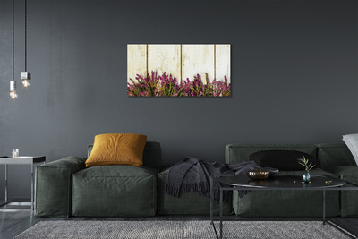 Leinwandbilder Platten lila Blüten