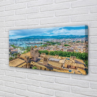 Leinwandbilder Spanische Küstenstadt Hafen