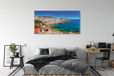 Leinwandbilder Spanien Strand Stadt Küste